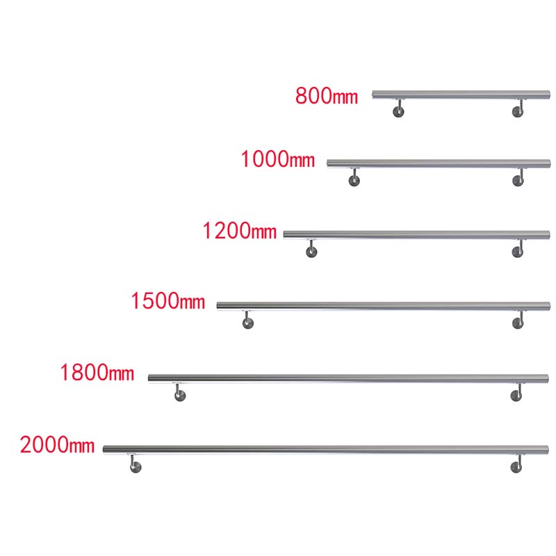 304 Stainless Steel Handrail Stair Steps for Wall Mount Pipe Stair