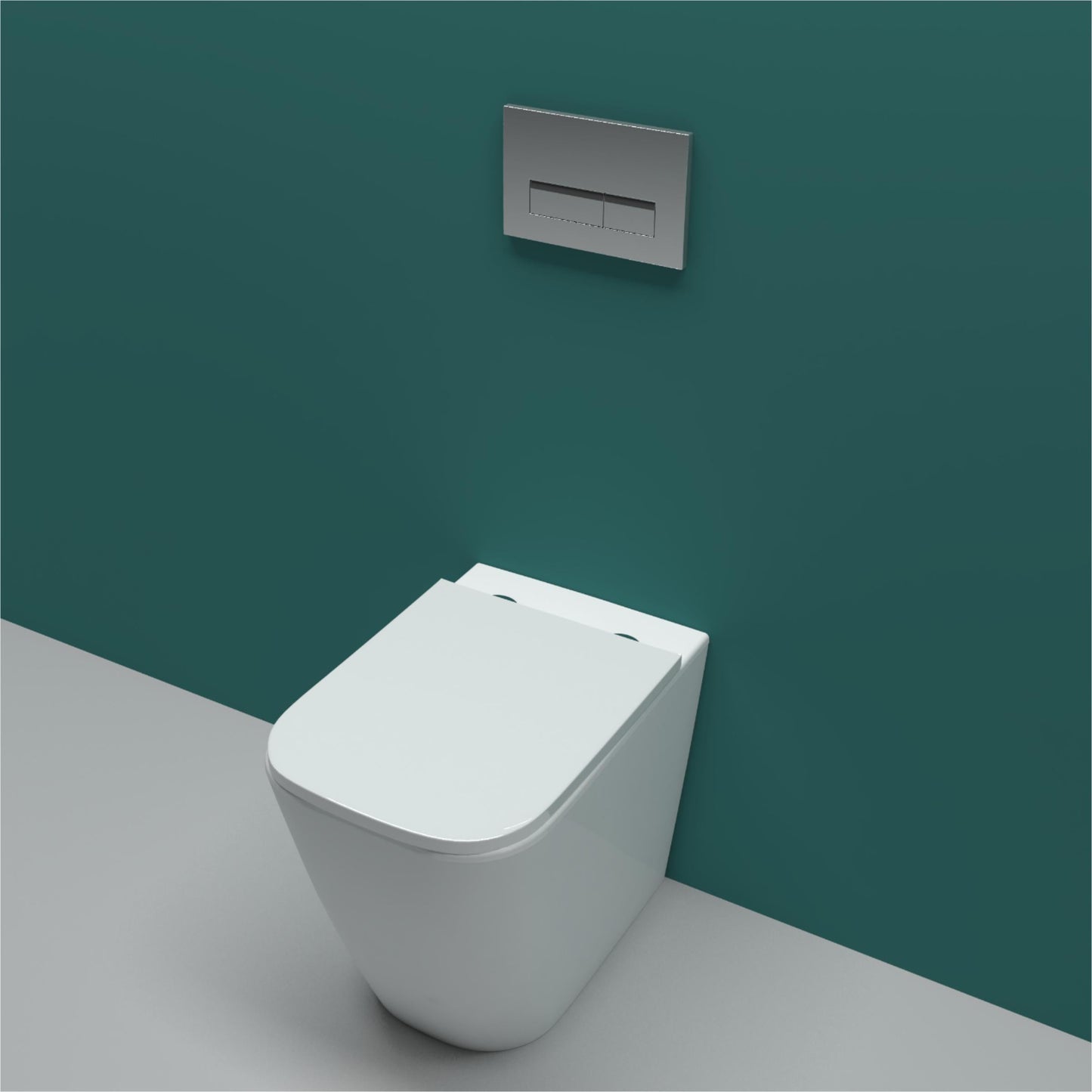 SKY BATHROOM Back To Wall Toilet Pan WC Soft Close Seat (UF) BTW