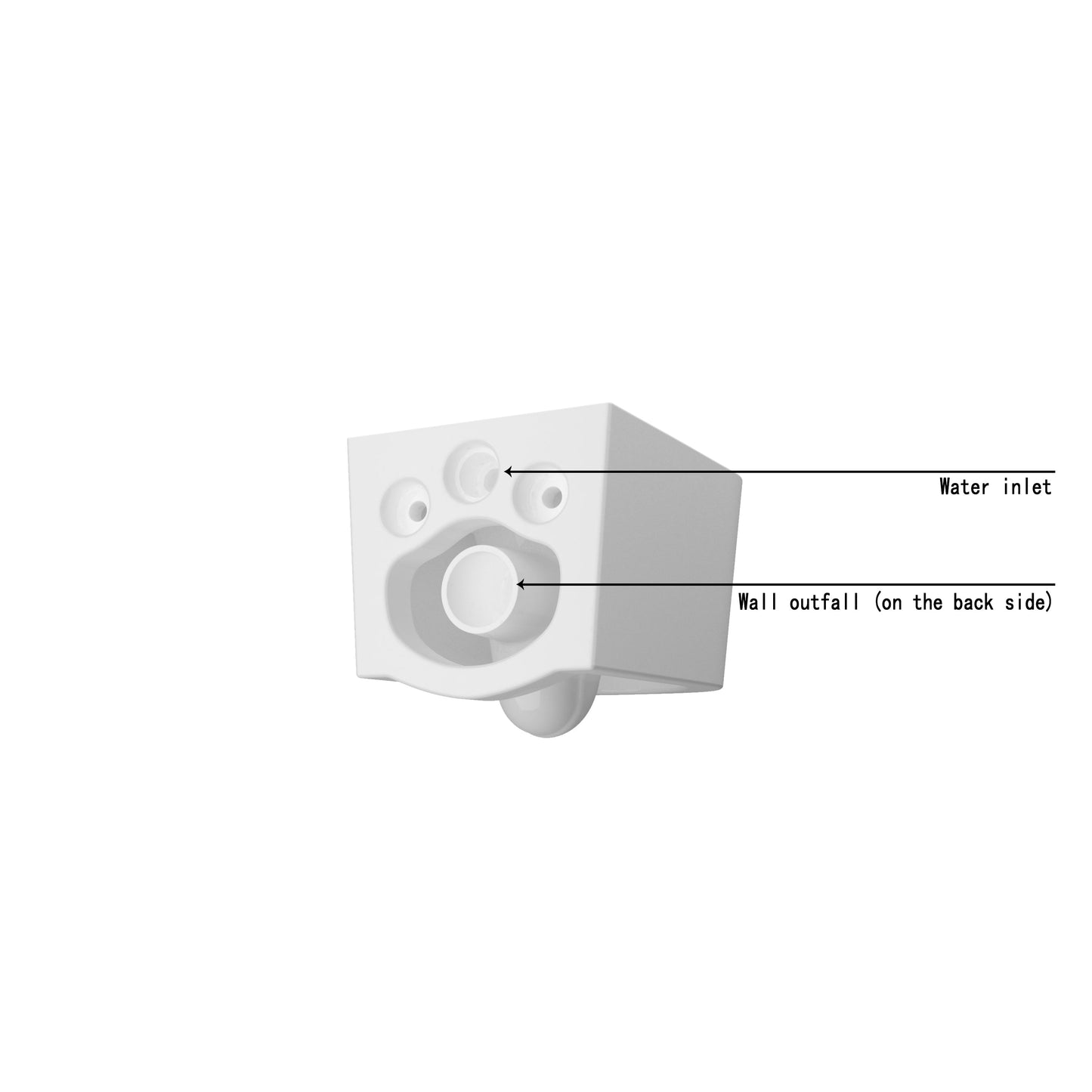 SKY BATHROOM Soft Close Seat (UF) Pan WC Rimless Wall Hung Toilet