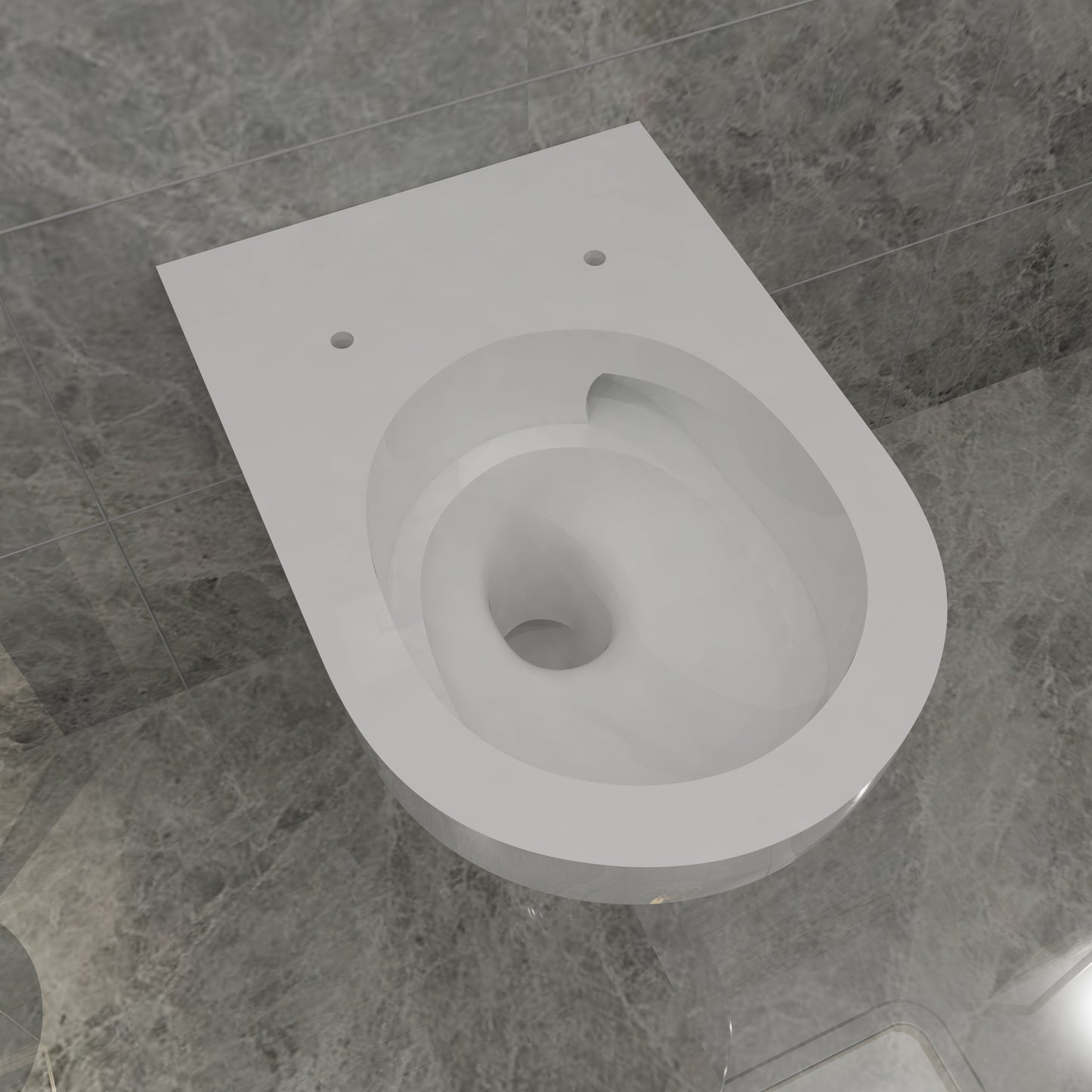 SKY BATHROOM Wall Hung Modern Toilet Pan Cloakroom UF Soft Close Seat Round