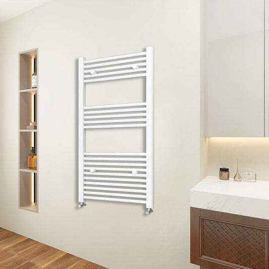 SKY White Straight Central Heating Towel Rail Ladder Radiator Warmer
