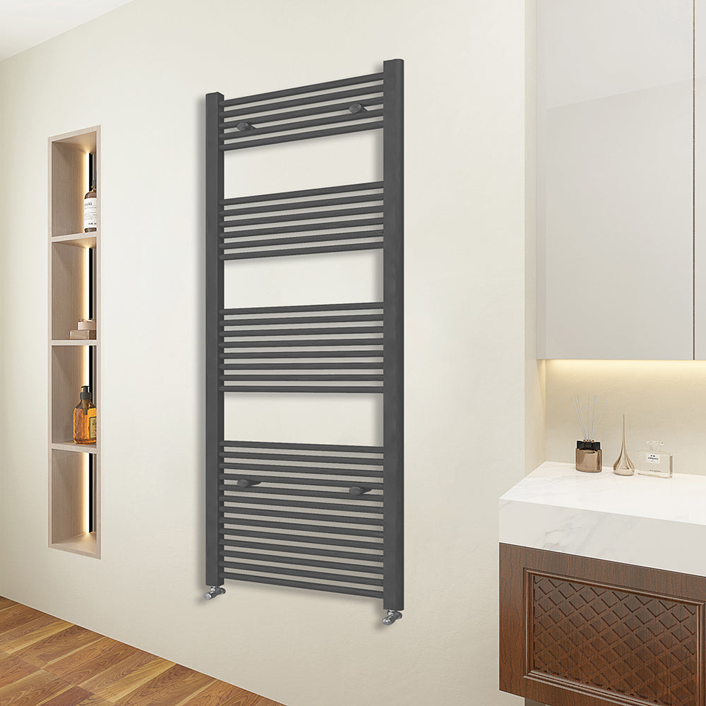 SKY Bathroom Heating Towel Rail Straight Anthracite Ladder Warmer Radiator