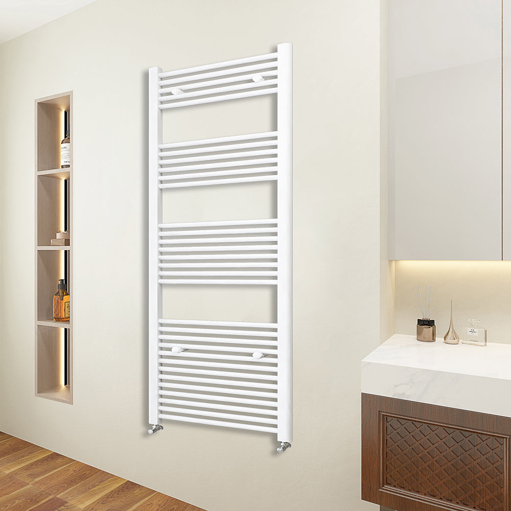 SKY White Straight Central Heating Towel Rail Ladder Radiator Warmer