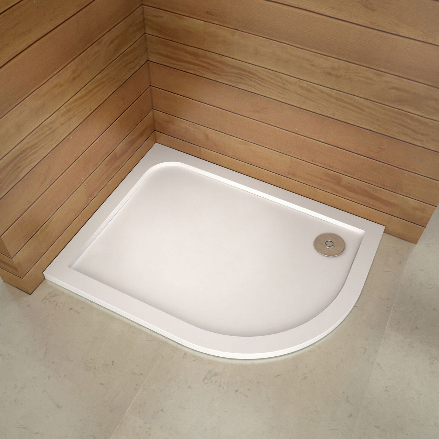 Offset Quadrant Shower Enclosure Walk In Cubicle 8mm Glass