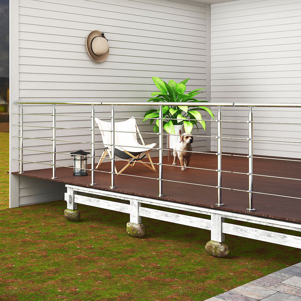SKY steps 5 Cross bars Stairs Grab Rail Stainless Steel Balustrade Handrail