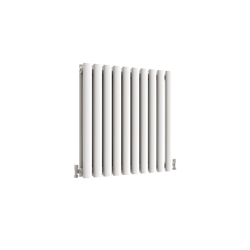 SKY UK Horizontal Oval Column Anthracite & White Designer Central Heating Radiator