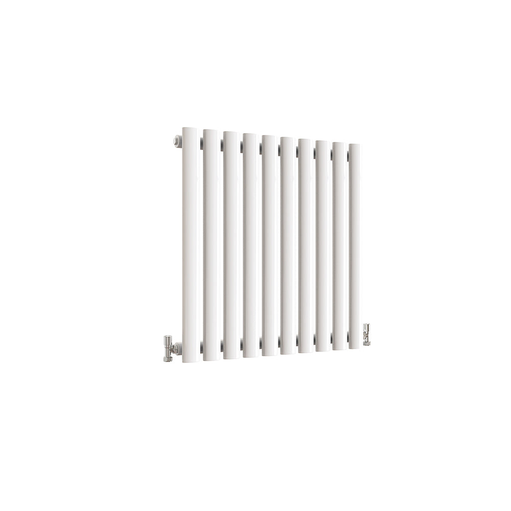 SKY UK Horizontal Oval Column Anthracite & White Designer Central Heating Radiator