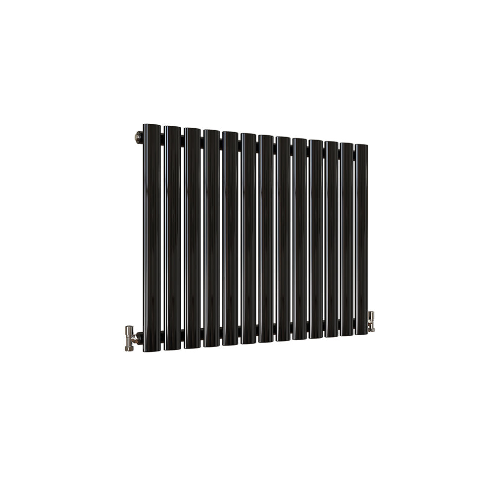SKY UK Horizontal Oval Column Anthracite & White Designer Central Heating Radiator