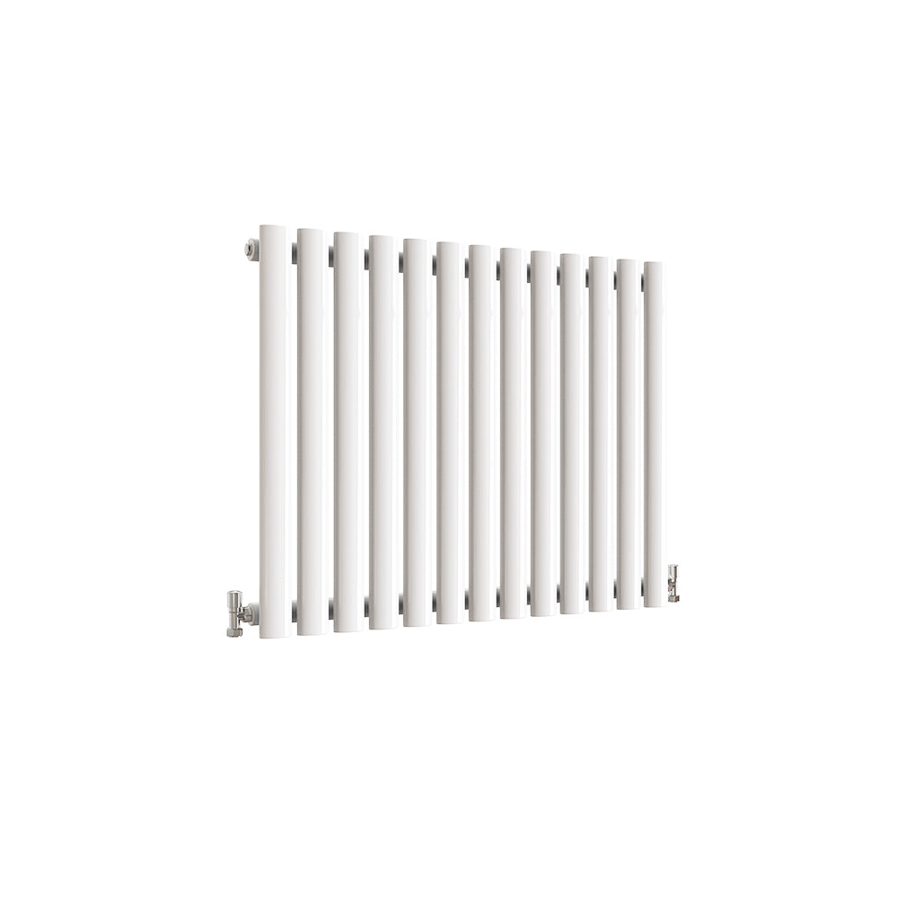 SKY UK Horizontal Oval Column Anthracite & White Designer Central Heating Radiator