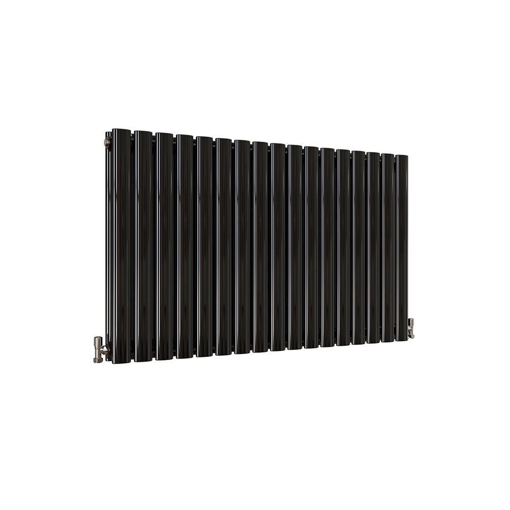 SKY UK Horizontal Oval Column Anthracite & White Designer Central Heating Radiator