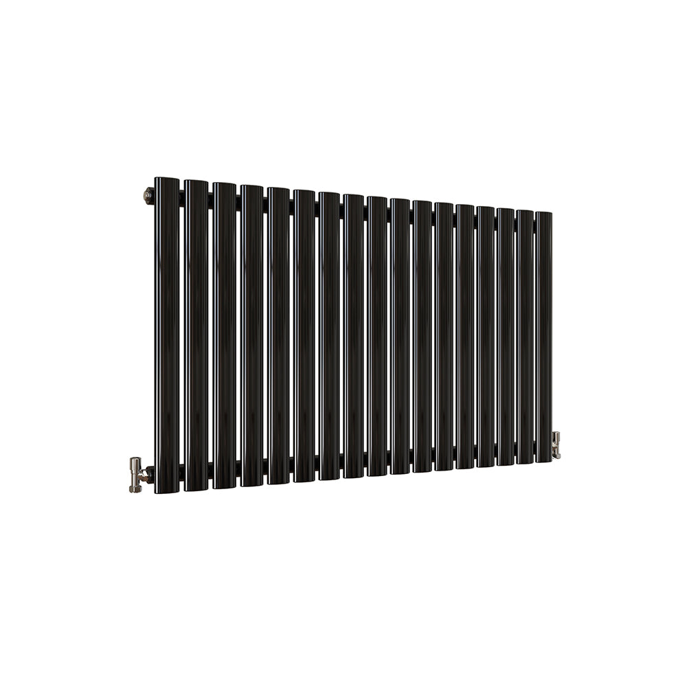 SKY UK Horizontal Oval Column Anthracite & White Designer Central Heating Radiator