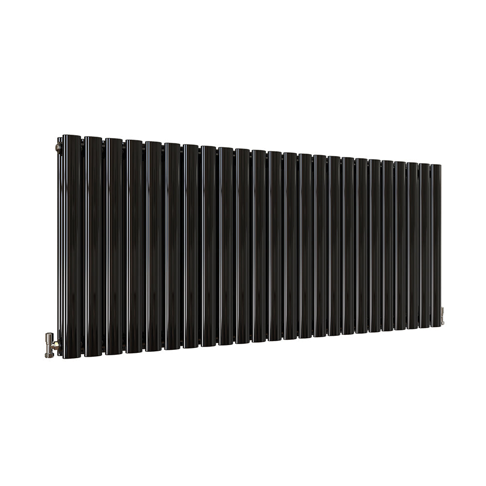 SKY UK Horizontal Oval Column Anthracite & White Designer Central Heating Radiator
