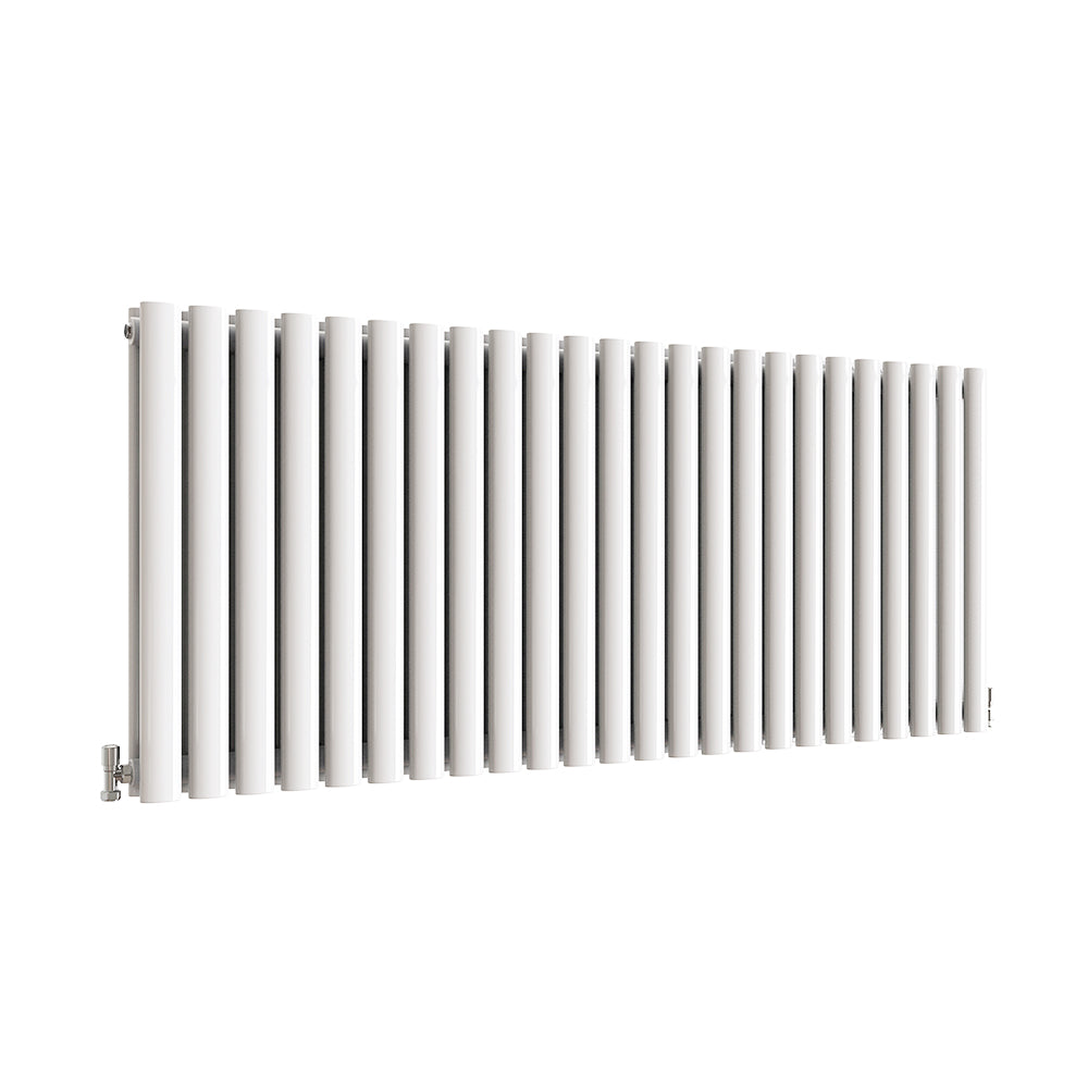 SKY UK Horizontal Oval Column Anthracite & White Designer Central Heating Radiator