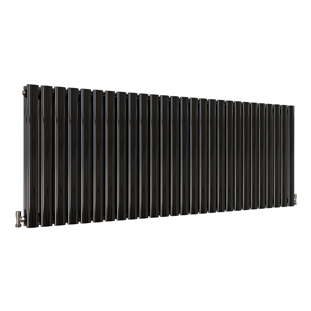 SKY UK Horizontal Oval Column Anthracite & White Designer Central Heating Radiator