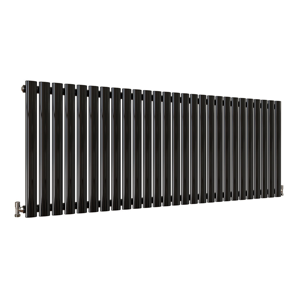 SKY UK Horizontal Oval Column Anthracite & White Designer Central Heating Radiator