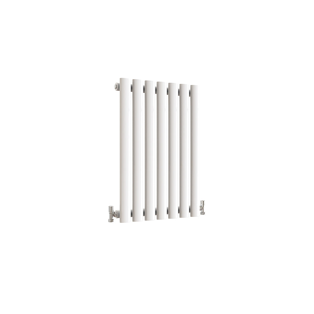 SKY UK Horizontal Oval Column Anthracite & White Designer Central Heating Radiator