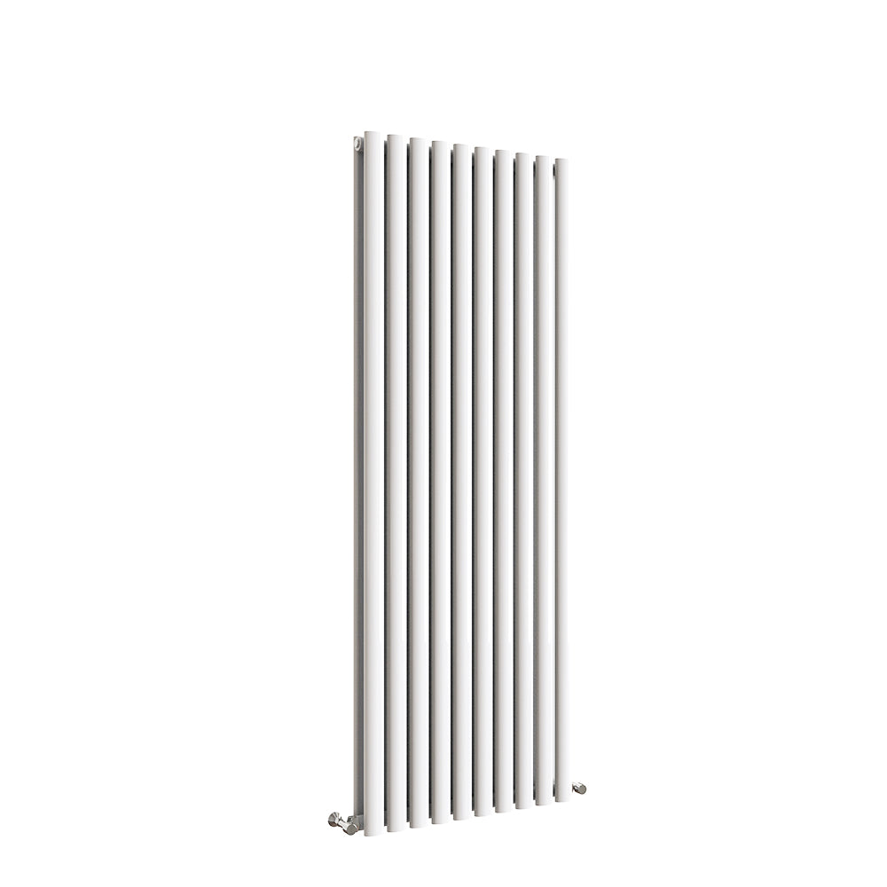 Sky Bathroom White/Anthracite/Black Oval Column Tall Vertical Central Heating Radiator