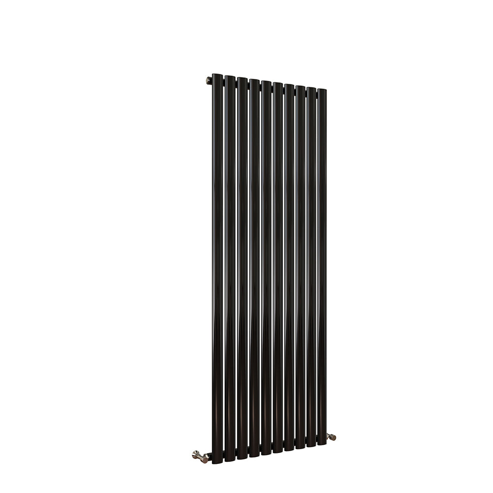 Sky Bathroom White/Anthracite/Black Oval Column Tall Vertical Central Heating Radiator