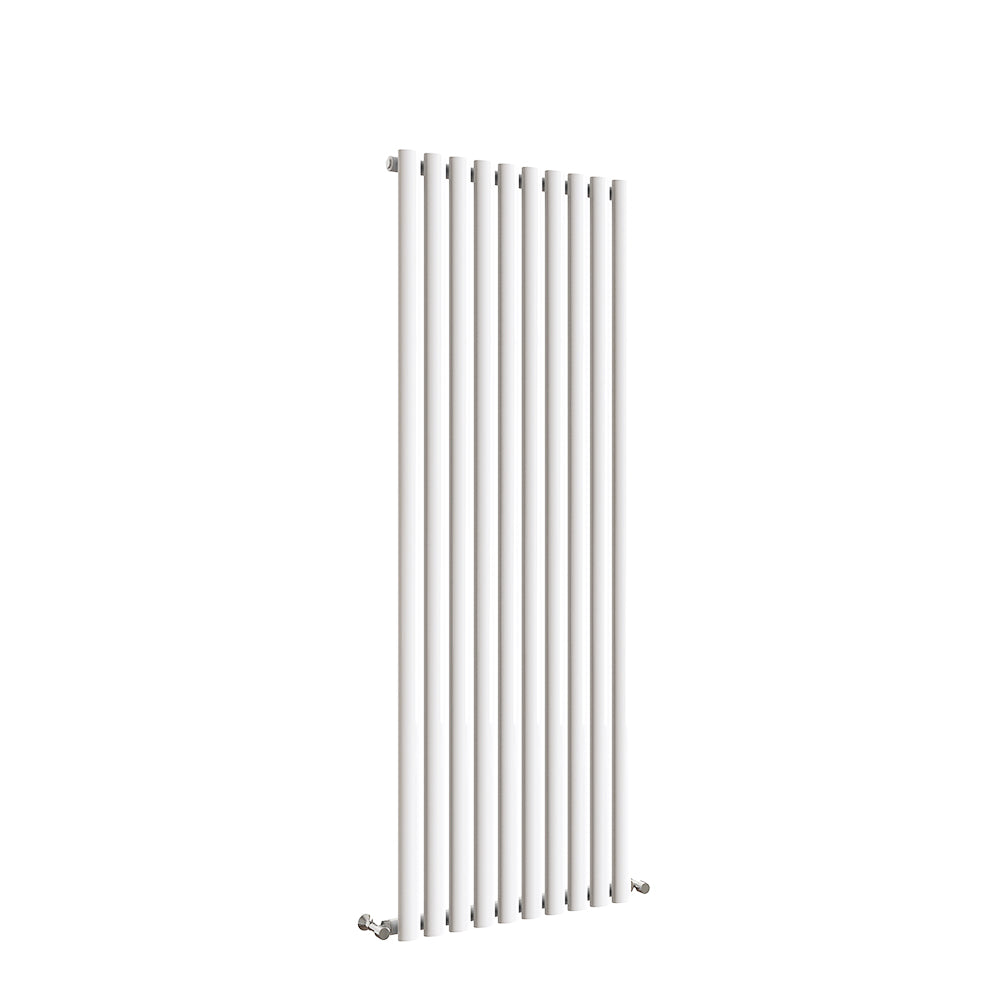 Sky Bathroom White/Anthracite/Black Oval Column Tall Vertical Central Heating Radiator