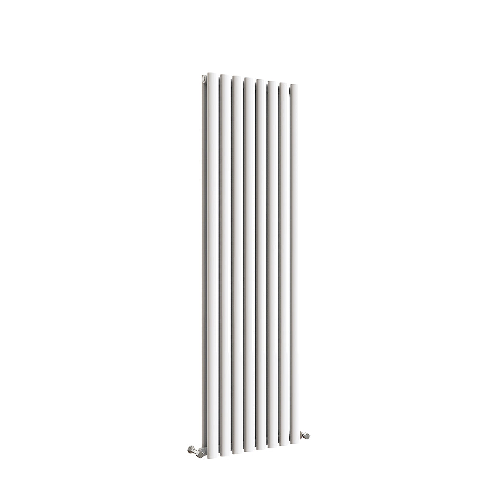 Sky Bathroom White/Anthracite/Black Oval Column Tall Vertical Central Heating Radiator
