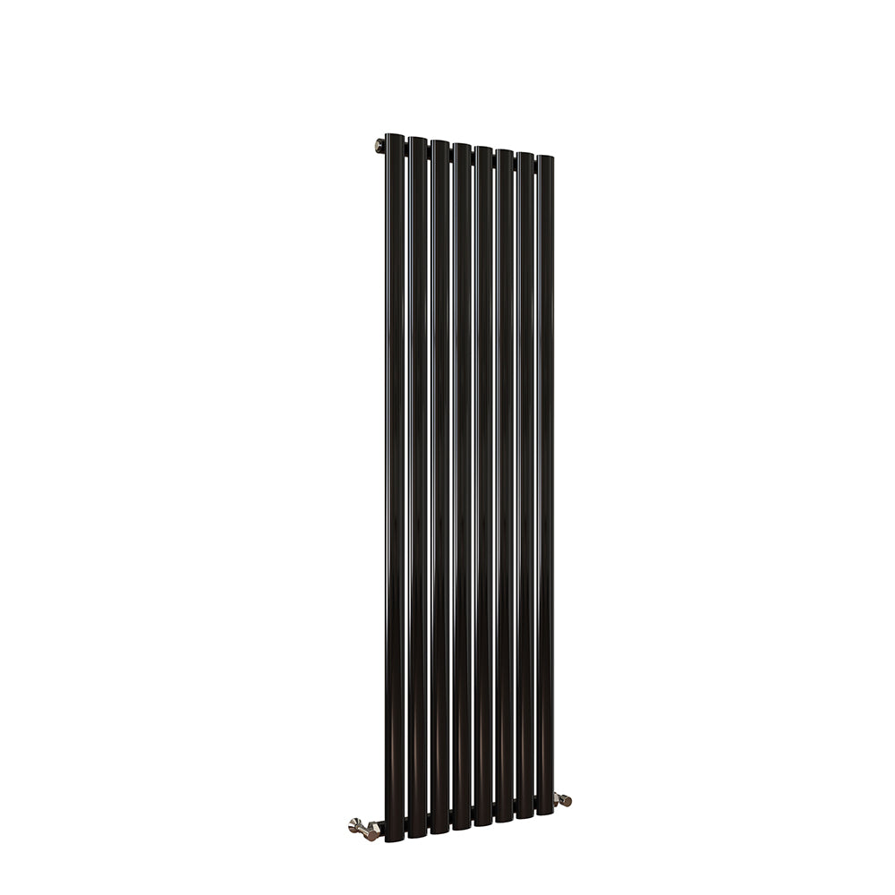 Sky Bathroom White/Anthracite/Black Oval Column Tall Vertical Central Heating Radiator