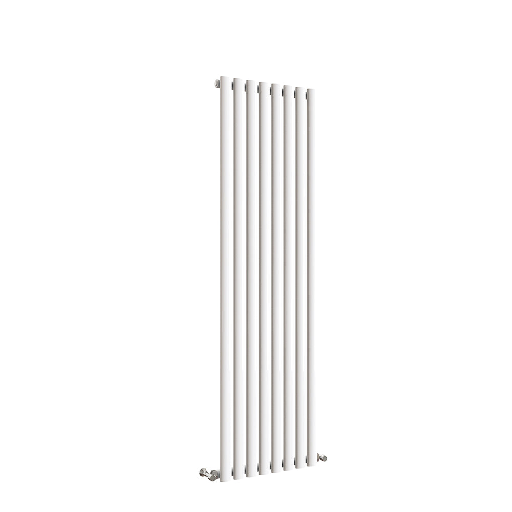 Sky Bathroom White/Anthracite/Black Oval Column Tall Vertical Central Heating Radiator