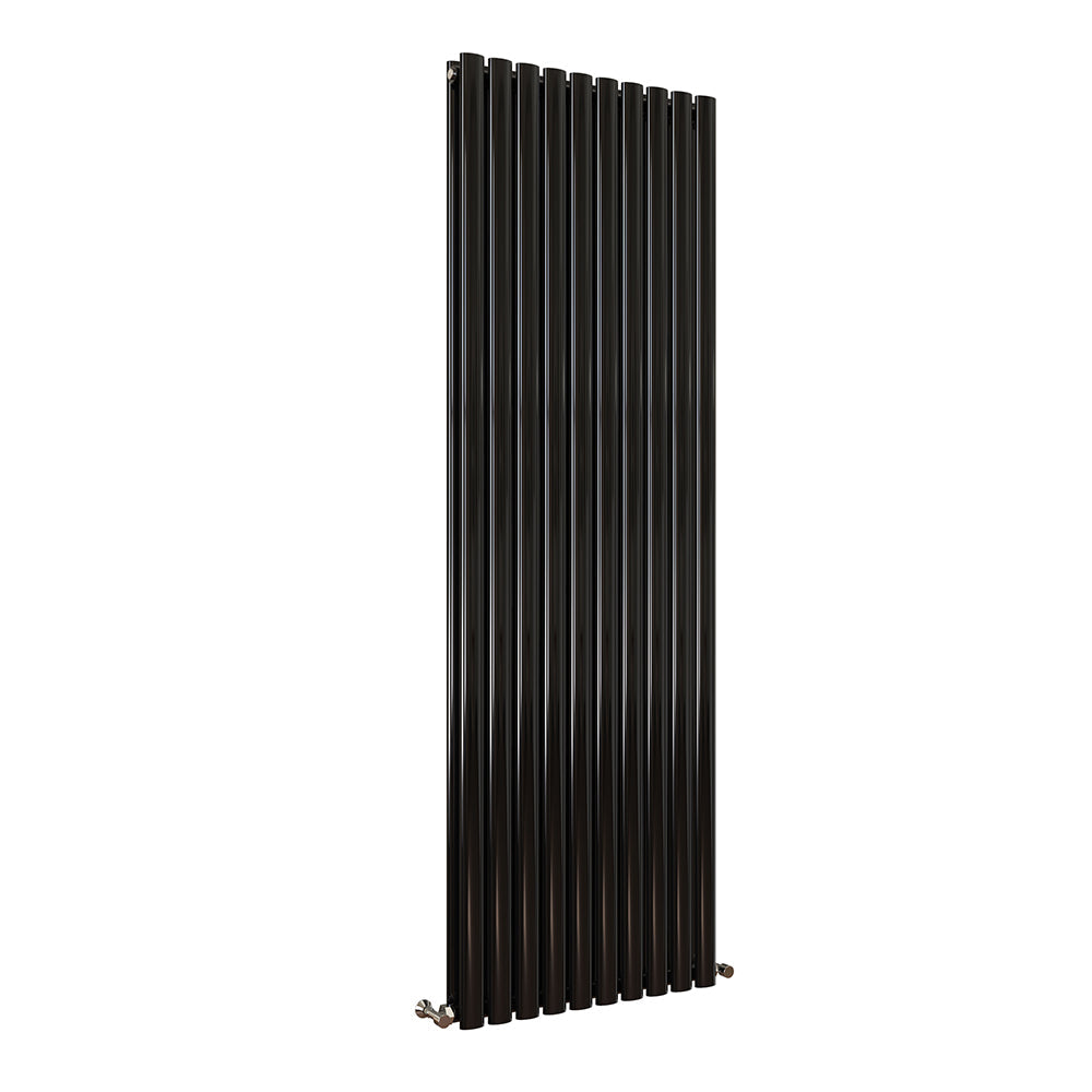 Sky Bathroom White/Anthracite/Black Oval Column Tall Vertical Central Heating Radiator
