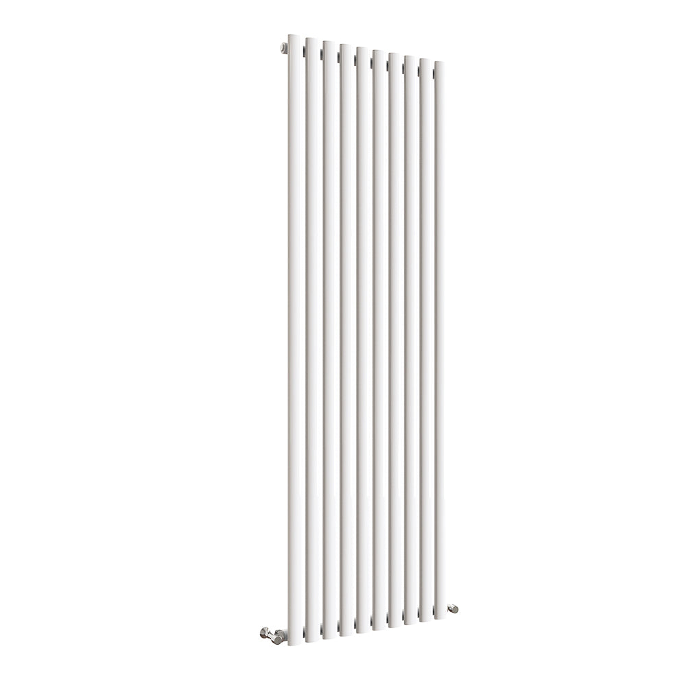 Sky Bathroom White/Anthracite/Black Oval Column Tall Vertical Central Heating Radiator