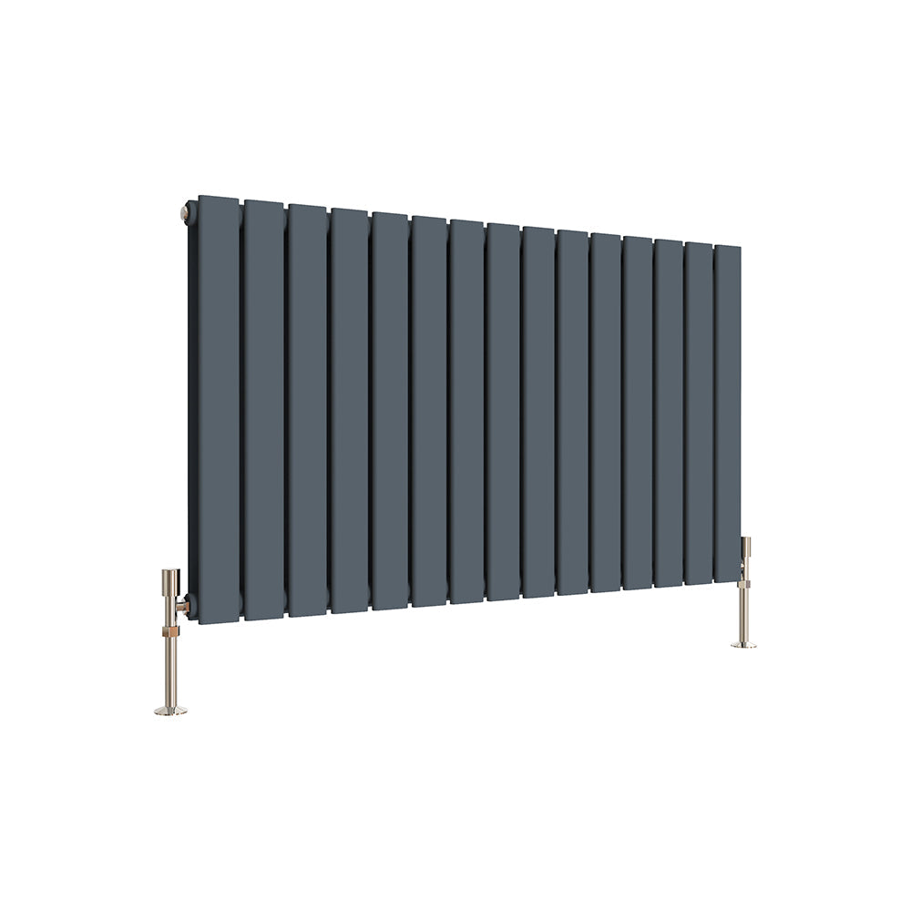 SKY Bath Black & White & Anthracite Horizontal Designer Radiator