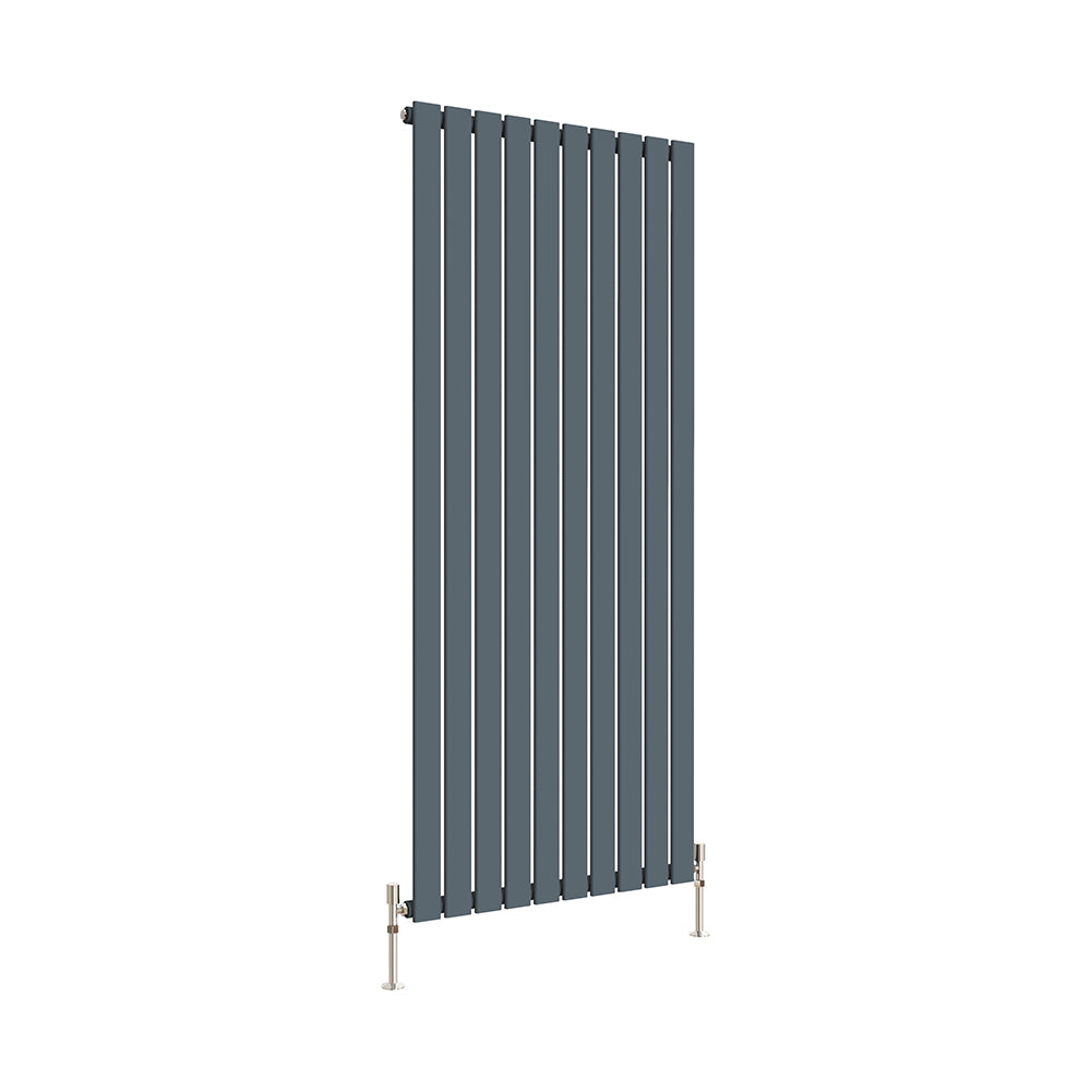 SKY Bathroom Vertical Flat Panel Tall Anthracite & Black & White Radiator Central Heating
