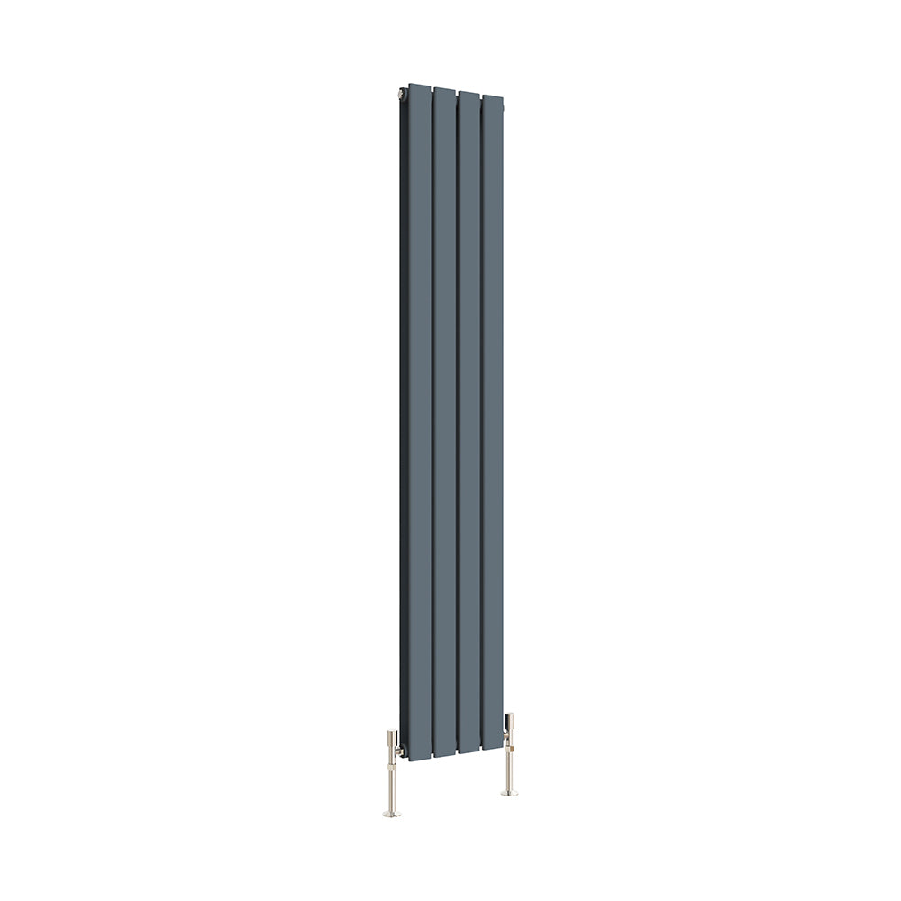 SKY Bathroom Vertical Flat Panel Tall Anthracite & Black & White Radiator Central Heating