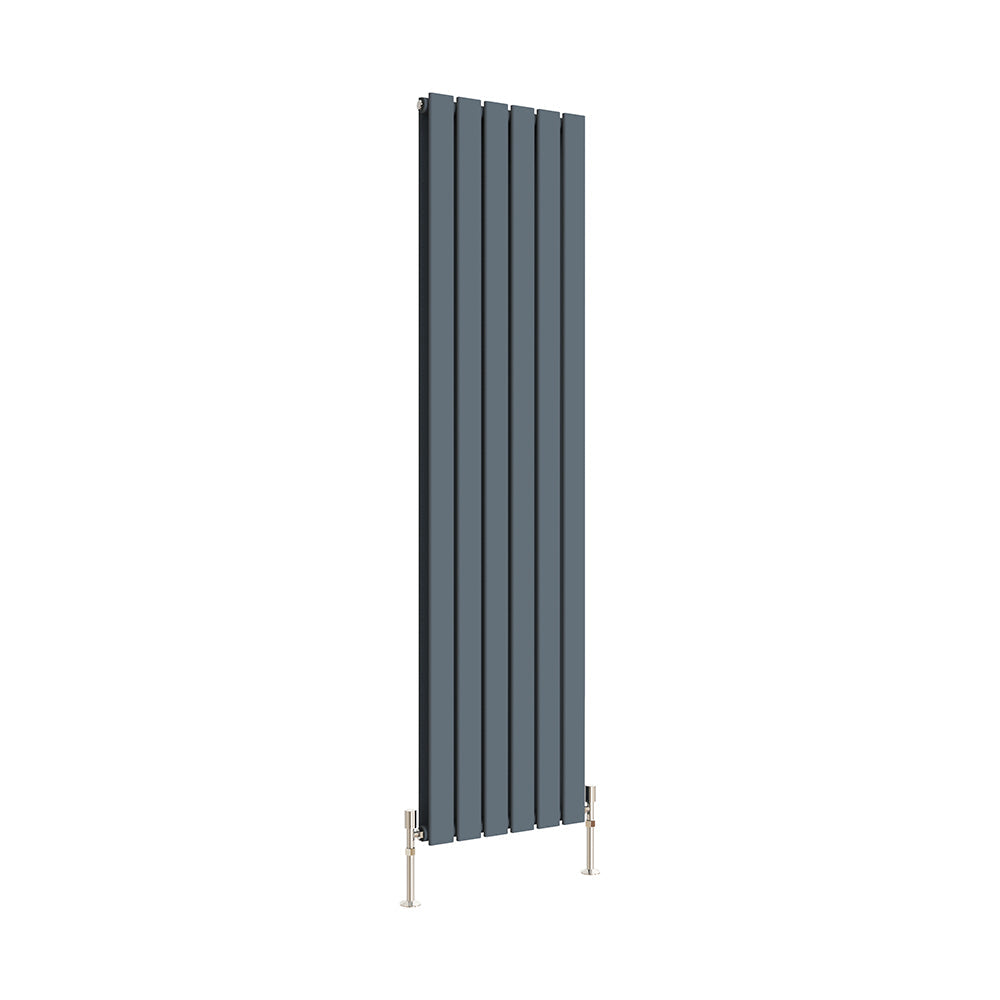 SKY Bathroom Vertical Flat Panel Tall Anthracite & Black & White Radiator Central Heating