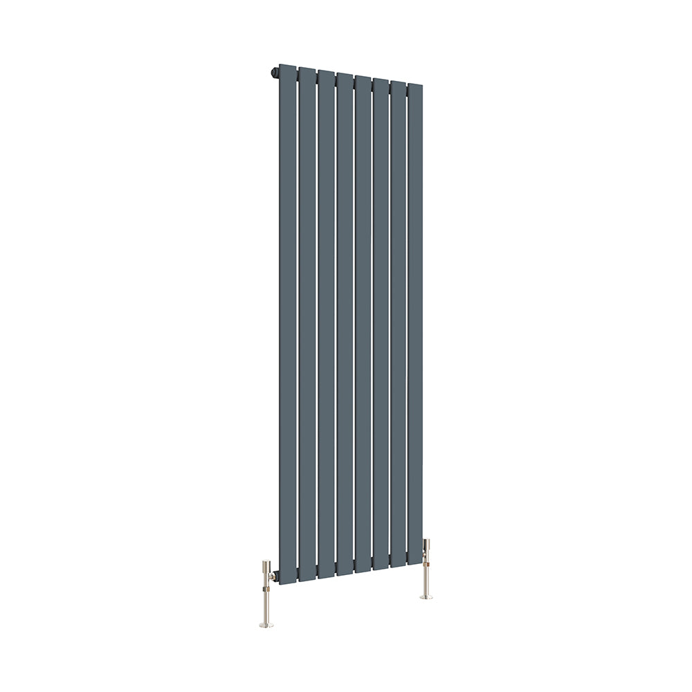 SKY Bathroom Vertical Flat Panel Tall Anthracite & Black & White Radiator Central Heating