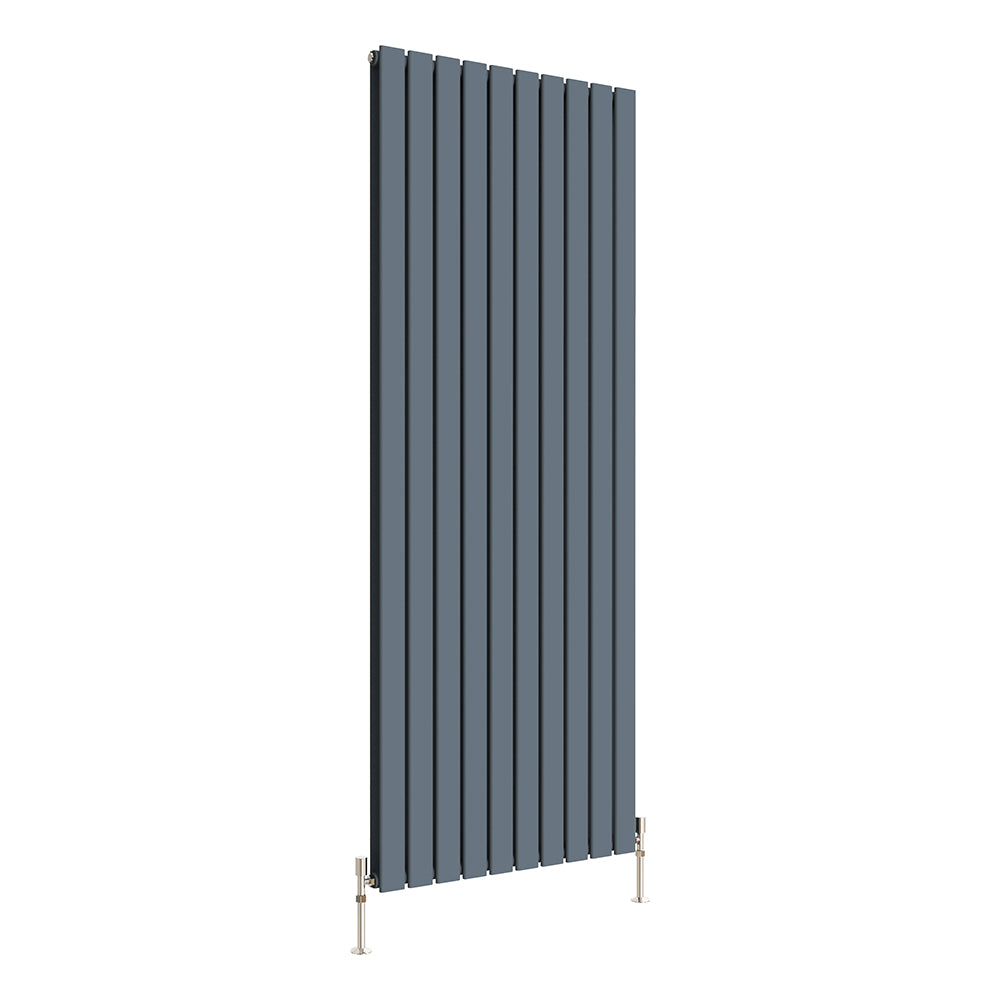 SKY Bathroom Vertical Flat Panel Tall Anthracite & Black & White Radiator Central Heating