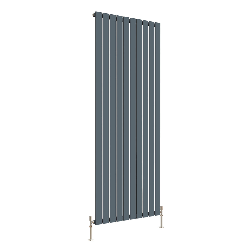 SKY Bathroom Vertical Flat Panel Tall Anthracite & Black & White Radiator Central Heating