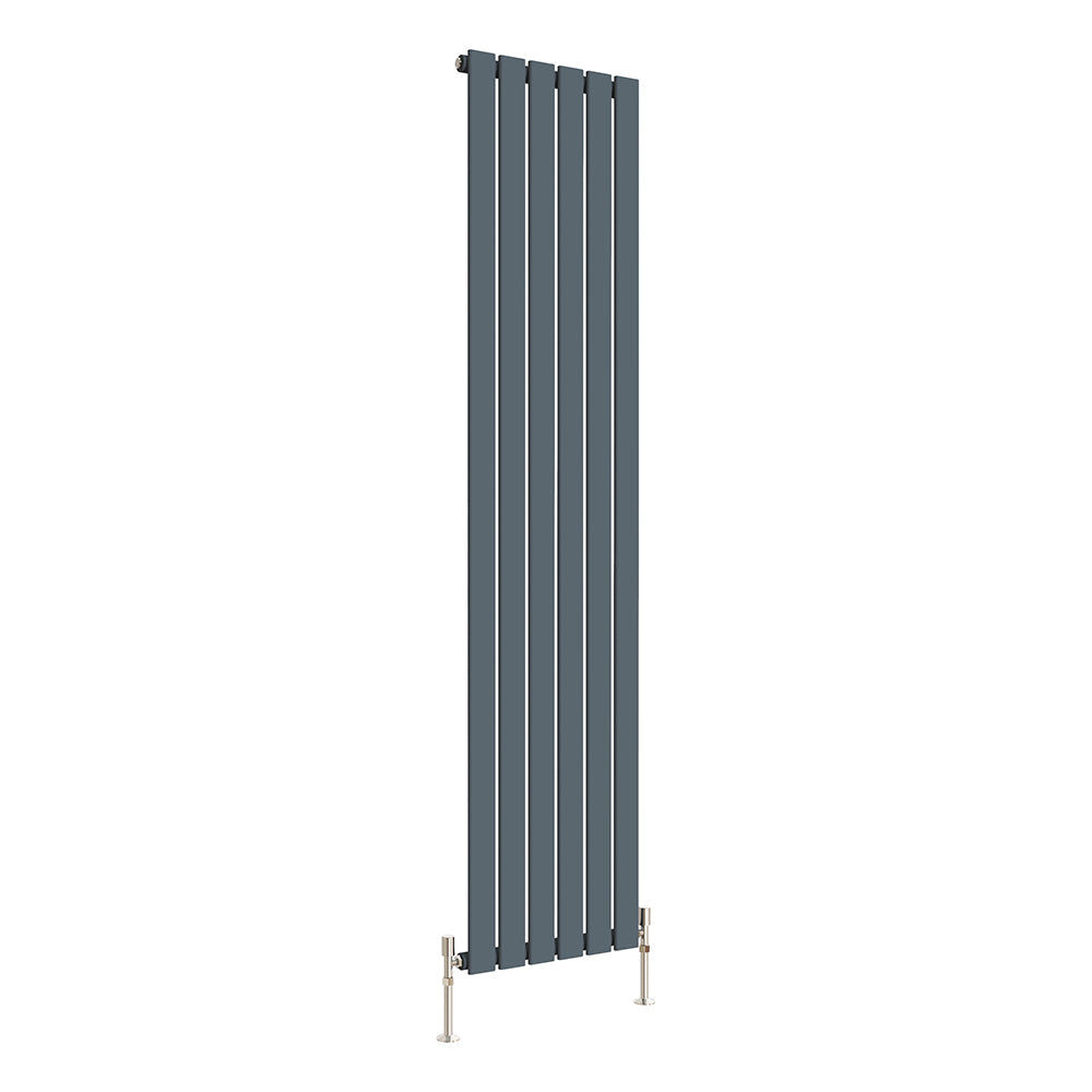 SKY Bathroom Vertical Flat Panel Tall Anthracite & Black & White Radiator Central Heating