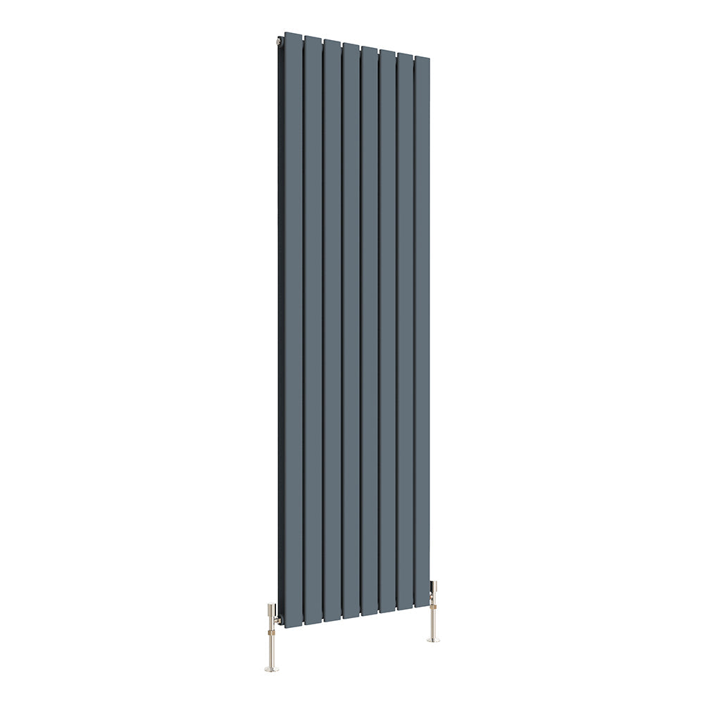 SKY Bathroom Vertical Flat Panel Tall Anthracite & Black & White Radiator Central Heating