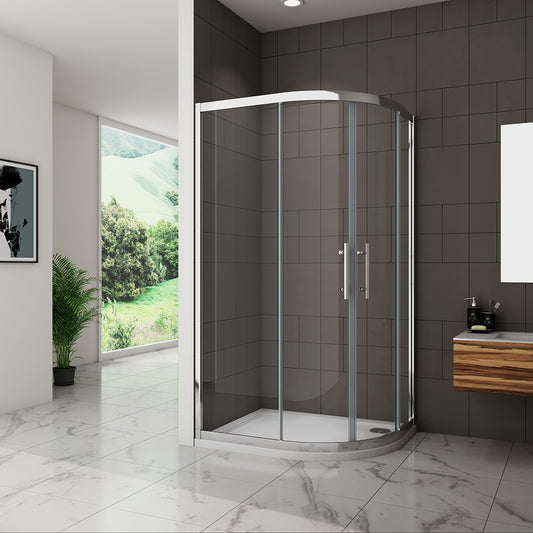 Offset Quadrant Shower Enclosure Walk In Cubicle 8mm Glass