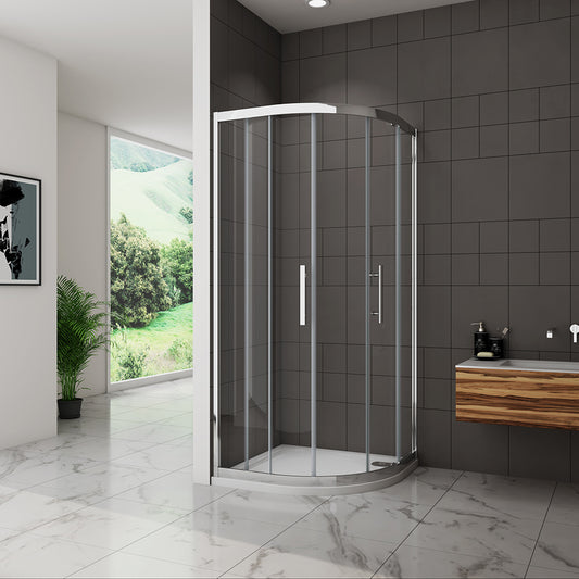Equal Offset Quadrant Shower Enclosure 8mm Glass No tray