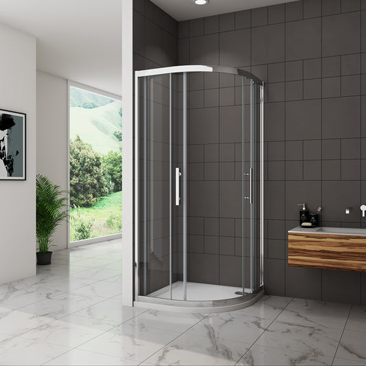 Equal Quadrant Shower Enclosure 8mm Glass Shower tray optional