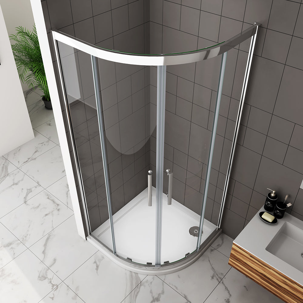 Equal Offset Quadrant Shower Enclosure 8mm Glass No tray