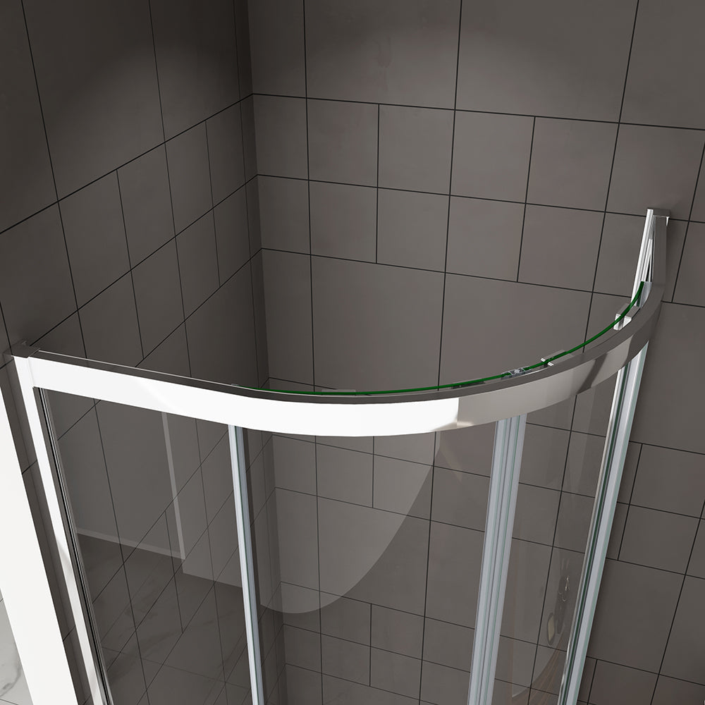 Equal Offset Quadrant Shower Enclosure 8mm Glass No tray