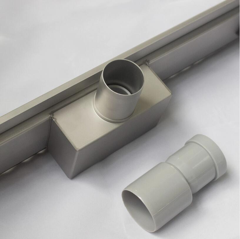 Bathroom Stainless Steel Linear Shower Floor Drain Channel Gully Waste Trap