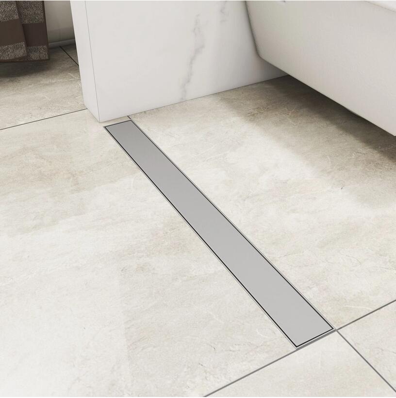 Bathroom Stainless Steel Linear Shower Floor Drain Channel Gully Waste Trap