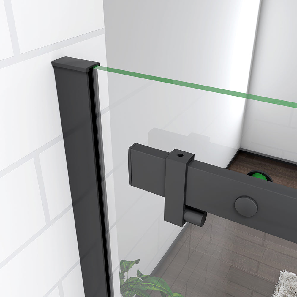 sliding black shower enclosure 8