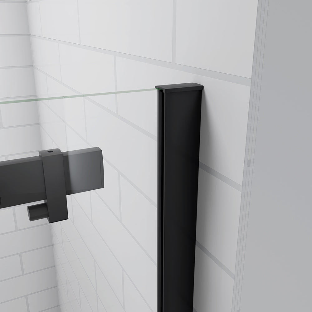 sliding black shower enclosure 6