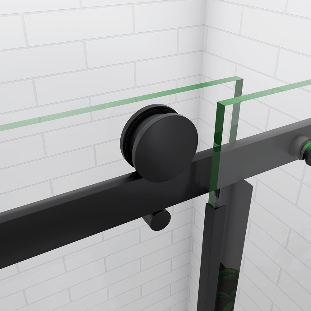 sliding black shower enclosure 11
