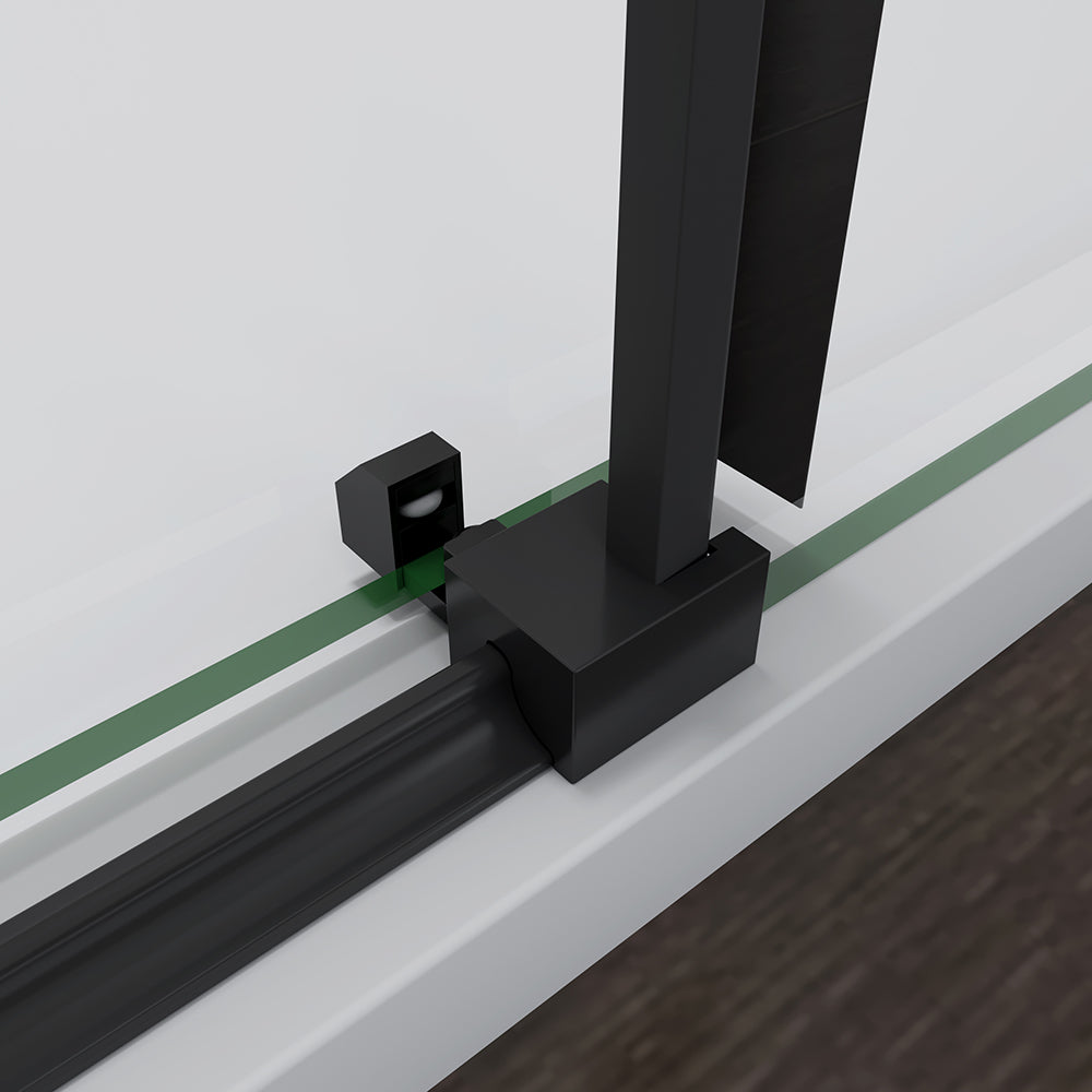 sliding black shower enclosure 7