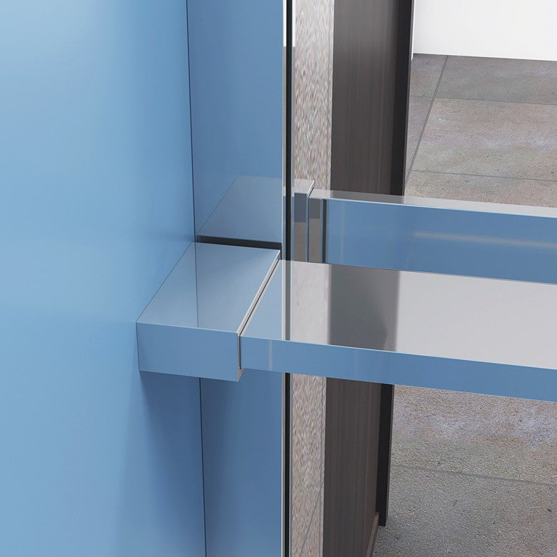 Chrome Towel Rail Rack for 8mm Glass Walk In Shower Enclosure Panel