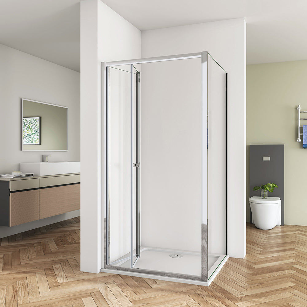 Bi Fold Shower Enclosure Shower Door Screen Safety Glass